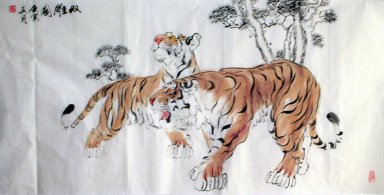 Tiger - Peinture chinoise