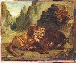 Lion And Boar 1853