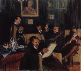 Grupporträtt av målare Of The World Of Art 1910