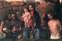 Madonna y niño con los santos y un donante 1507
