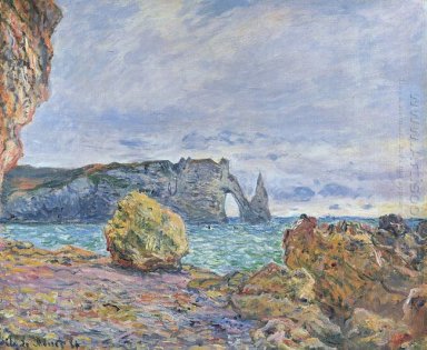 Etretat la plage et du D Aval Porte