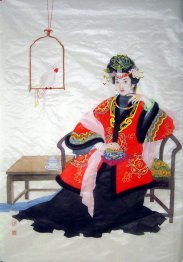 Beautiful Lady - Chinese Painting