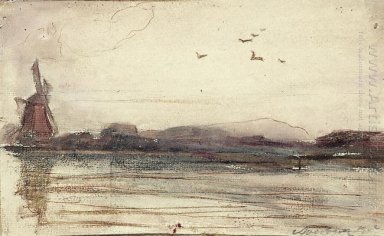 Paesaggio fluviale con Mulino 1931