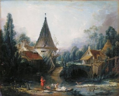 Paisaje cerca de Beauvais primeros 1740