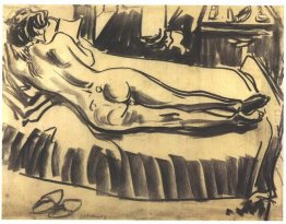 Reclining Female Nude On A Couch Reclining Female Nude On A Couch