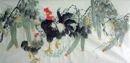 Chicken&Peony - Chinese Painting