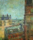 Vista de Paris de Vincent S quarto no Rue Lepic 1887