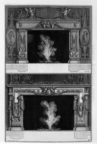 Two Fireplaces Overlapping The Inf With Medusa Heads Between Two