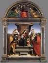Thronende Madonna und Kind mit Heiligen 1505