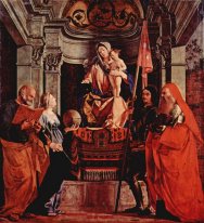 Altar Of Santa Cristina Al Tiverone Main Board Madonna Enthroned