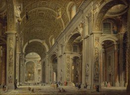 Interior of St Peter's in Rome