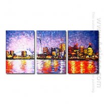 Hand-painted Landscape Oil Painting - Set of 3