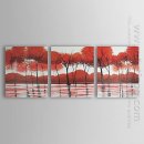 Tangan-Dicat Oil Painting Landscape Landscape - Set 3