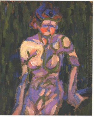 Femme nue avec l\'ombre d\'une brindille