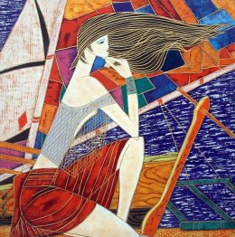 Mooie Dame - Chinees schilderij Mooie Dame - Chinees schilderij