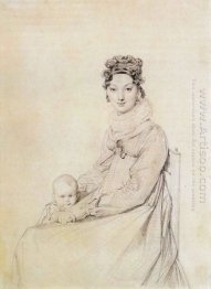 Madame Alexandre Lethiere Born Rosa Meli And Her Daughter Letizi