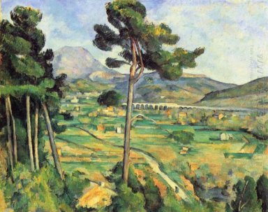 Paisaje con el viaducto Montagne Sainte Victoire 1887