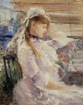 Profil einer sitzenden jungen Frau 1879
