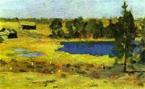 The Lake Barns At The Edge Of Forest 1899