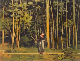 Walking At The Forest Edge 1885