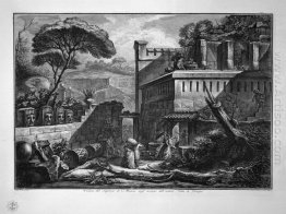 Uitzicht van De graftombe In De Overblijfselen van De Oude Stad