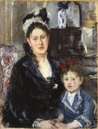 Mme Boursier And Her Daughter 1873