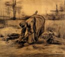 Peasant Woman Lifting Potatoes 6 1885