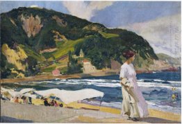 Maria On The Beach Zarauz 1910