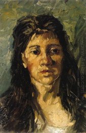 Head Of A Woman With Her Hair Loose 1885