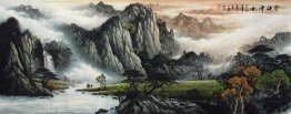 Bergen en water - Chinees schilderij