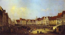 The Old Market Square In Dresden