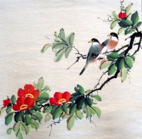 Vogels&Bloemen - Chinees schilderij