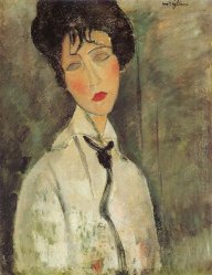 woman with a black tie 1917