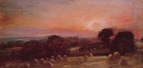 a hayfield near east bergholt at sunset 1812