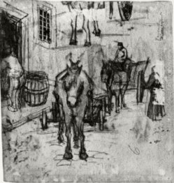 Studies Of Donkey Carts 1882