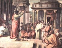 St Paul Preaching At Athens Cartoon For The Sistine Chapel