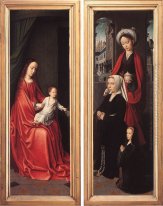 Triptych av Jan Des Trompes (baksidan av vingarna)