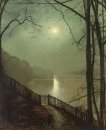 Moonlight On The Lake Taman Roundhay Leeds