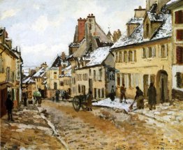 pontoise the road to gisors in winter 1873