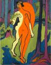 Nude in arancio e giallo 1930