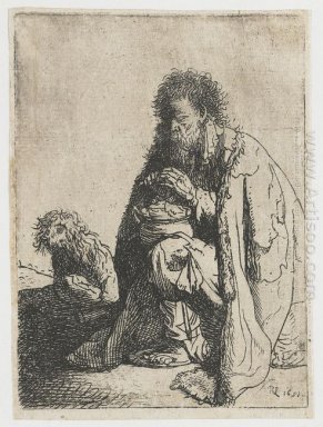 Mendiant assis et son chien 1629