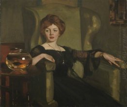 Lady with Goldfish