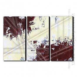 Hand Painted Oil Painting Abstract - Set of 3