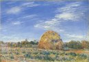 meules de foin à Moret en octobre 1890