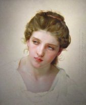 Kopf-Studie der weiblichen Gesicht Blondes 1898