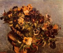 Tambourine With Pansies 1886