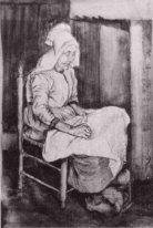 Woman Sewing 1881