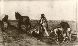 Ploughman And Three Women 1883