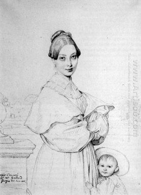 La signora Baltard E Sua Figlia Paule 1836
