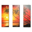 Hand-painted Oil Painting Landscape Oversized Square - Set of 3